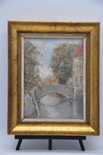 Peinture signée Boschaert - Meebrug - 35*28cm, Enlèvement ou Envoi