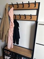 Garderobe kast - kapstok - industrieel, Maison & Meubles, Accessoires pour la Maison | Portemanteaux, Comme neuf, Bois, Portemanteau sur pied