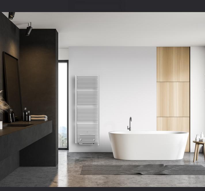 Electrische handdoekdroger Vasco iris met bloower, Doe-het-zelf en Bouw, Verwarming en Radiatoren, Nieuw, Radiator, 800 watt of meer