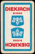 Speelkaart bier Diekirch 1872 Luxemburg, Collections, Carte(s) à jouer, Utilisé, Envoi
