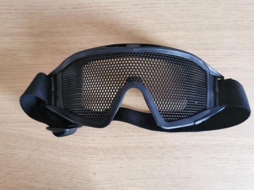 Mesh beschermingsbril airsoft zwart, Sport en Fitness, Schietsport-accessoires, Zo goed als nieuw, Ophalen of Verzenden