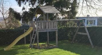 Jungle Gym speeltoestel in goede staat, Kinderen en Baby's, Speelgoed | Buiten | Speeltoestellen, Ophalen, Gebruikt, Glijbaan
