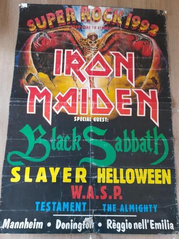 Iron Maiden Super Rock 1992 Slayer Black Sabbath beschikbaar voor biedingen