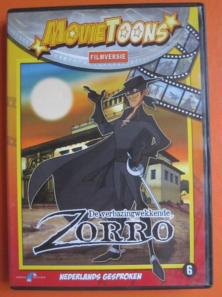 De verbazingwekkende Zorro (2002), Cd's en Dvd's, Dvd's | Tekenfilms en Animatie, Zo goed als nieuw, Amerikaans, Tekenfilm, Vanaf 6 jaar