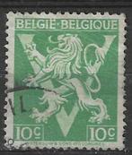 Belgique 1944 - Yvert/OBP 675A - Lion héraldique avec V (ST), Timbres & Monnaies, Envoi, Oblitéré