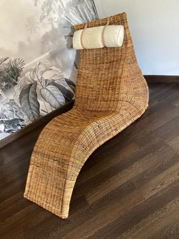 Fauteuil en osier 140 x 80 x 85 beschikbaar voor biedingen