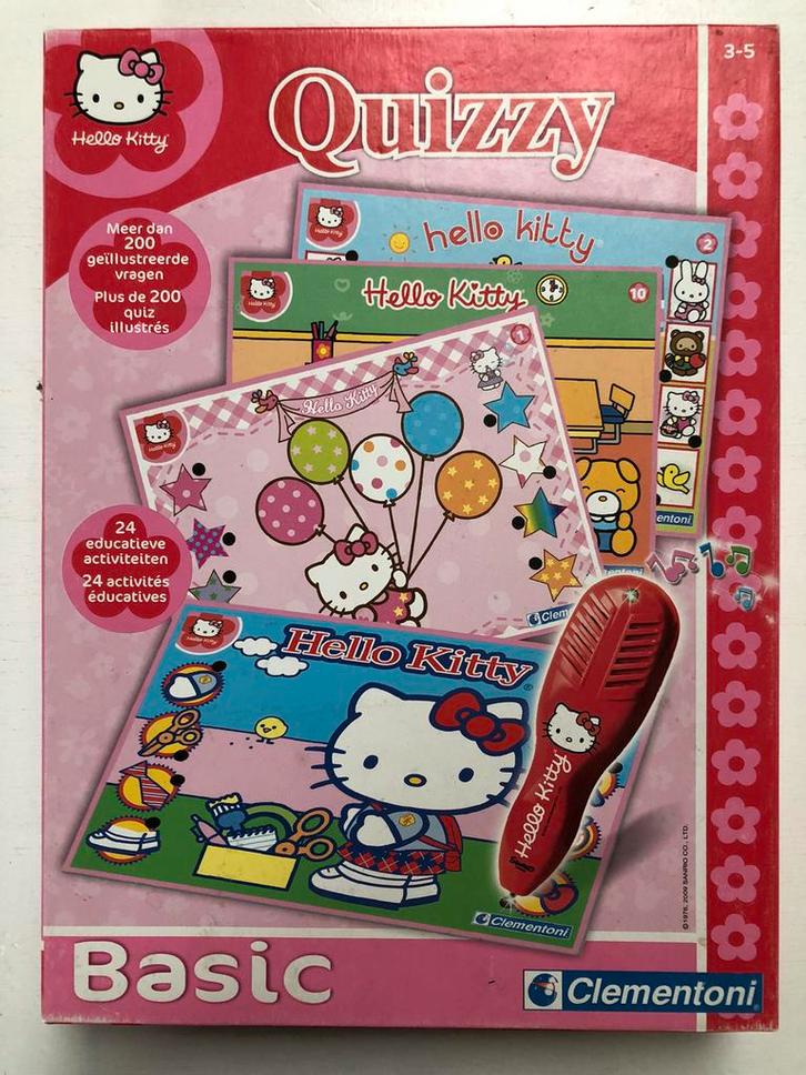 Hello Kitty Quizzy Basic Clementoni, Kinderen en Baby's, Speelgoed | Educatief en Creatief, Zo goed als nieuw, Taal en Lezen, Met licht