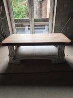 Table de salon en chêne massif blanchi, Ophalen, Eikenhout