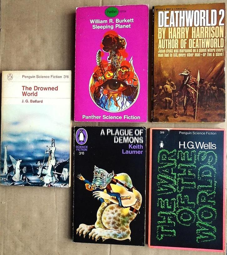 Five Science Fiction novels from the 1960s  [1964-1968], Boeken, Science fiction, Gelezen, Verzenden