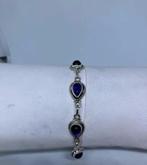 Zilveren armband met echte amethist stenen, Verzenden, Nieuw, Met edelsteen, Zilver