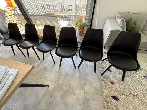 Zwarte stoelen, Huis en Inrichting, Stoelen, Zo goed als nieuw, Vijf, Zes of meer stoelen, Hout, Zwart, Ophalen