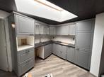 Donker grijze Ikea keuken (L-Vorm), Huis en Inrichting, Keuken | Complete keukens, Ophalen, Gebruikt, Hoekkeuken, Kunststof