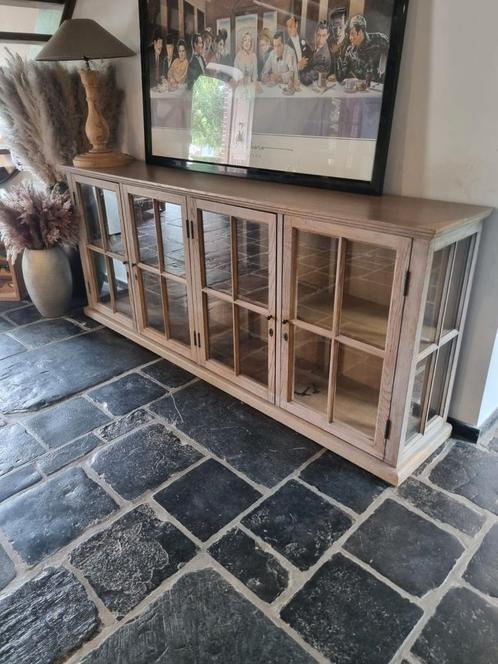 Eiken dressoir GRATIS LEVERING, Huis en Inrichting, Kasten | Dressoirs, Zo goed als nieuw, Glas, Ophalen of Verzenden