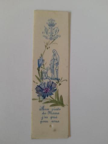 Brocante - oude bladwijzer Maria / Notre Dame beschikbaar voor biedingen