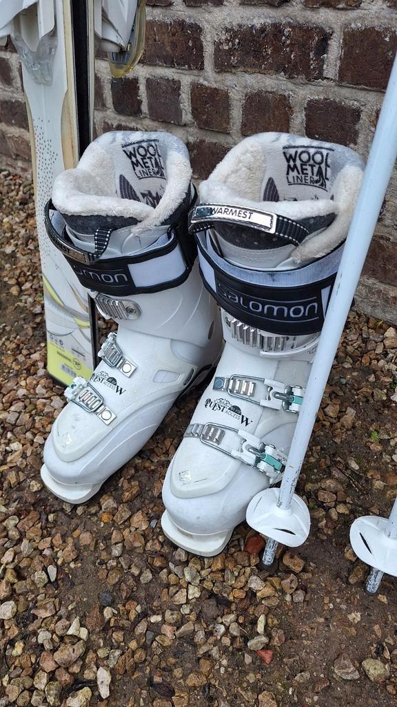Skiset schoenen, skies stokken, Sport en Fitness, Skiën en Langlaufen, Schoenen, Salomon, Ophalen