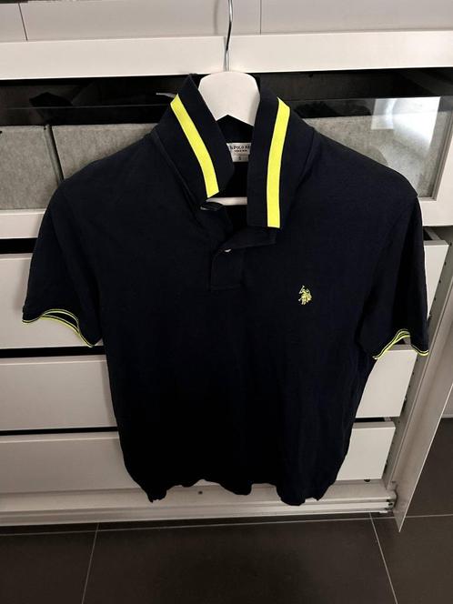 US POLO ASSN - Dark Blue polo, SMALL, Kleding | Heren, Polo's, Zo goed als nieuw, Maat 46 (S) of kleiner, Blauw, Ophalen