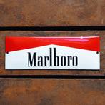 Emaille Schild MARLBORO Red Tabak Reclamebord Vintage Plaque, Verzamelen, Merken en Reclamevoorwerpen, Verzenden, Gebruikt, Reclamebord