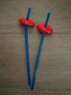 Pailles réutilisables avec fantaisie amovible (2 pièces), Enlèvement ou Envoi, Utilisé, Autres types