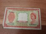 Malaya and British Borneo 10 dollars 21.03.1953, Timbres & Monnaies, Billets de banque | Asie, Envoi