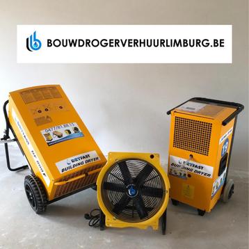 Bouwdroger huren ? 35€/week geen borg, Ophalen, Zo goed als nieuw, Ventilator