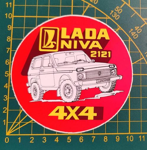 Sticker Lada Niva 2121 4x4, Collections, Autocollants, Comme neuf, Enlèvement ou Envoi