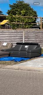 3 zit zetel donkergrijs zwart, Huis en Inrichting, Fauteuils, Ophalen, Gebruikt, 100 tot 125 cm, Modern