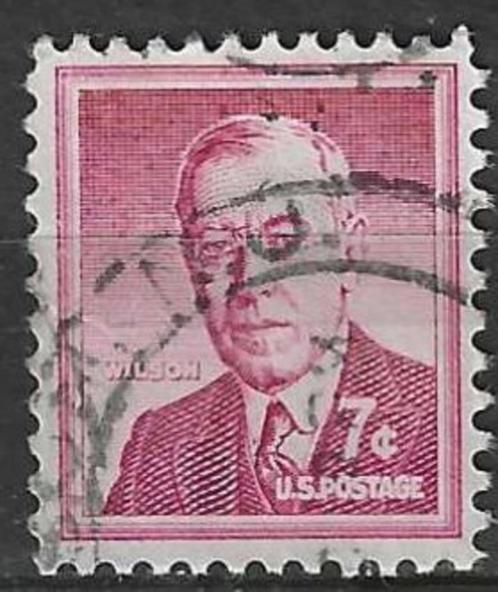 USA 1955/1956 - Yvert 601 - Thomas Woodrow  (ST), Timbres & Monnaies, Timbres | Amérique, Affranchi, Envoi