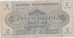 ZWEI SCHILLING ALLHERTE MILITARBEHORDE Österreich 1944, Autriche, Enlèvement ou Envoi, Billets en vrac