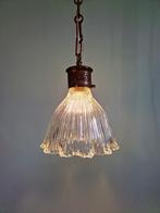 Holofaansuspensie in gegroefd glas, 1920-30, Ophalen of Verzenden