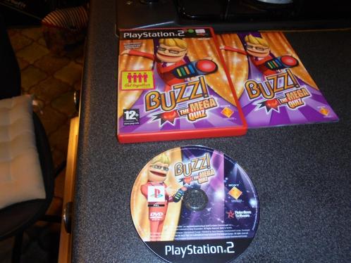 Playstation 2 Buzz! The mega quiz (orig-compleet), Consoles de jeu & Jeux vidéo, Jeux | Sony PlayStation 2, Utilisé, 3 joueurs ou plus