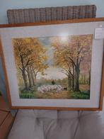aquarel herder met schapen, Ophalen
