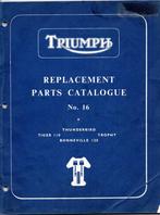 Catalogue de pièces Triumph 1960, Livres, Motos, Utilisé, Enlèvement ou Envoi, Marque ou Modèle