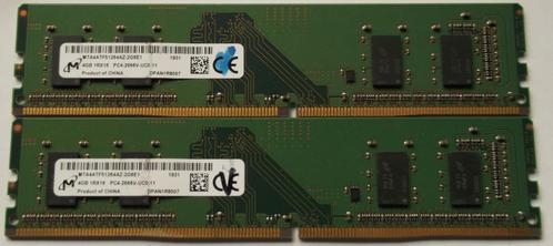 Kit 2 x 4 Gb DDR4 à 2666 Mhz, Computers en Software, RAM geheugen, 8 GB, DDR4, Ophalen of Verzenden
