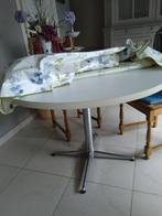 Table de cuisine + 4 chaises en chêne., Comme neuf, Enlèvement