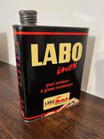 Labo Inox, bidon d'huile vide, Enlèvement