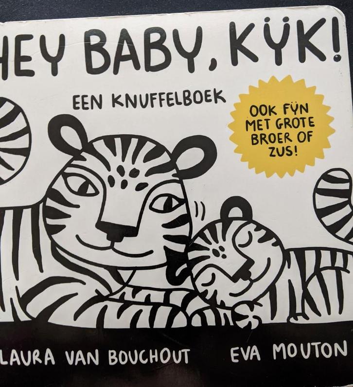 Laura Van Bouchout - Hey Baby, Kijk !, Boeken, Kinderboeken | Baby's en Peuters, Zo goed als nieuw, Ophalen of Verzenden