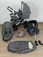 Ensemble complet 3-en-1 de poussette Joolz Geo Studie Grey, Comme neuf, Maxi-Cosi, Enlèvement ou Envoi, Couverture pieds