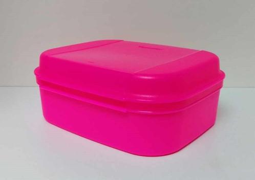 Tupperware « Boite Charnière » Rose Fluo, Maison & Meubles, Cuisine| Tupperware, Neuf, Boîte, Jaune, Enlèvement ou Envoi