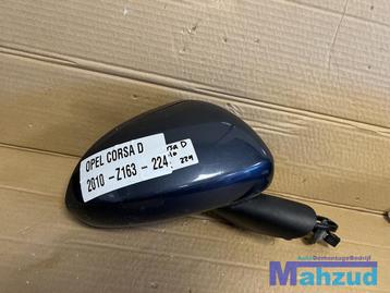 OPEL CORSA D Blauw Z163 Rechts spiegel buitenspiegel 2006-20 beschikbaar voor biedingen