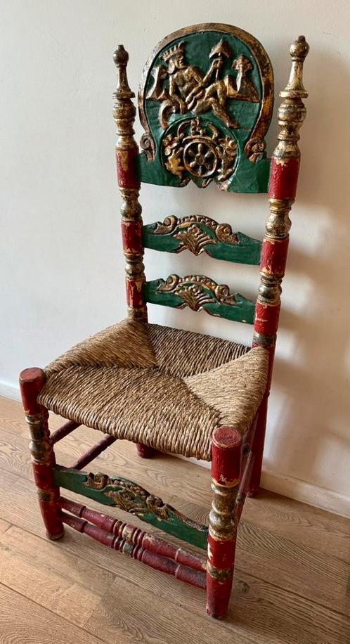 Chaise de théâtre baroque, Antiek en Kunst, Antiek | Meubels | Stoelen en Sofa's, Ophalen