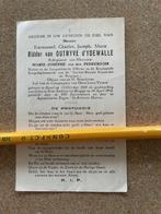 RIDDER EMMANUEL van OUTRYVE d'YDEWALLE  RIJSEL FR 1868, Ophalen of Verzenden, Bidprentje
