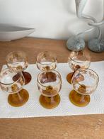Vintage amberkleurig wijnglas.Duitsland, Ophalen of Verzenden