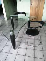 Vintage design glazen tafel rolf benz, Huis en Inrichting, Tafels | Bijzettafels, Ophalen, Gebruikt, Overige vormen