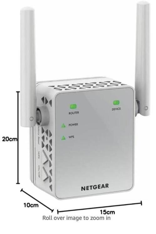 Netgear EX3700 AC750 dual-band wifi-repeater, Computers en Software, WiFi-versterkers, Zo goed als nieuw, Ophalen