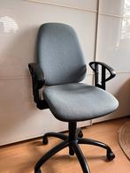 Bureaustoel met armleuning grijs-blauw, Grijs, Gebruikt, Bureaustoel, Ophalen