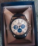 omega speedmaster proffesion werkende Chonograaf,automatic, Handtassen en Accessoires, Leer, Staal, Polshorloge, Nieuw