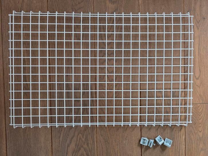 Wit metalen wandrek / memobord voor kaarten, foto's, enz..., Huis en Inrichting, Woonaccessoires | Memoborden, Nieuw, Overige typen