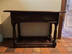 Bijzet tafel met schuif, Huis en Inrichting, Ophalen, Gebruikt, 100 tot 150 cm, Landelijk