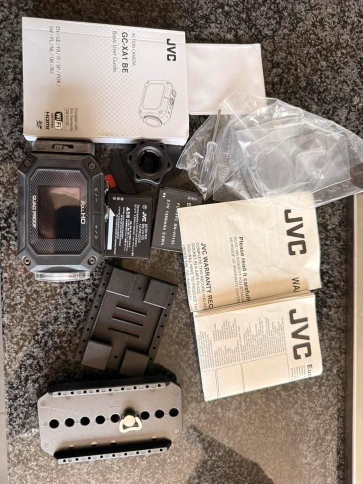 Action camera JVC GC-XA1 BE, Audio, Tv en Foto, Videocamera's Digitaal, Camera, JVC, Full HD, Ophalen