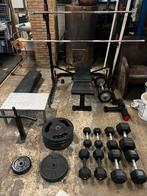 Squad/bench/pullup rack met bankje en diversen, Ophalen, Zo goed als nieuw